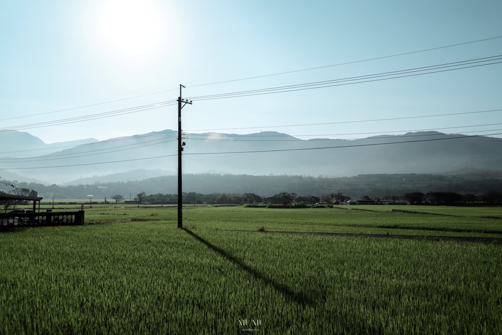 台東池上住宿推薦｜池上穗日民宿，山巒雲瀑配綠意稻浪景色第一排，走進池上的漫慢日常