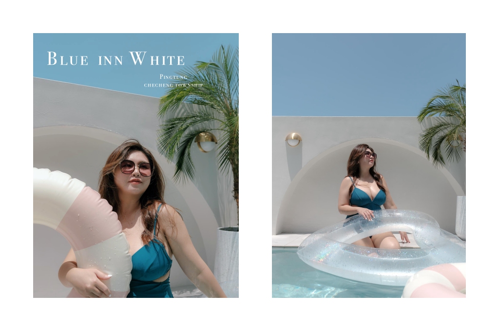 青寓白 Blue inn White｜屏東車城包棟民宿推薦，浪漫到位的白系奶油風民宿，邂逅夕陽光影的濃厚渡假感，墾丁民宿烤肉卡拉ok麻將泳池