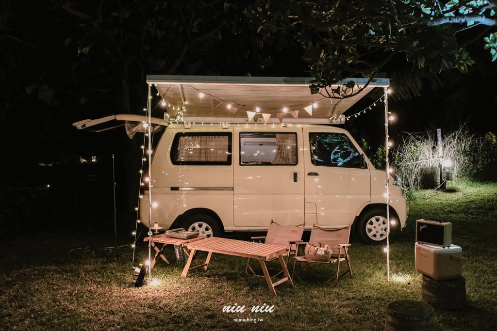 台東海景露營推薦｜忘塵露營區：距離長濱市區僅5分鐘，開著VANTEL美學車中泊露營去！