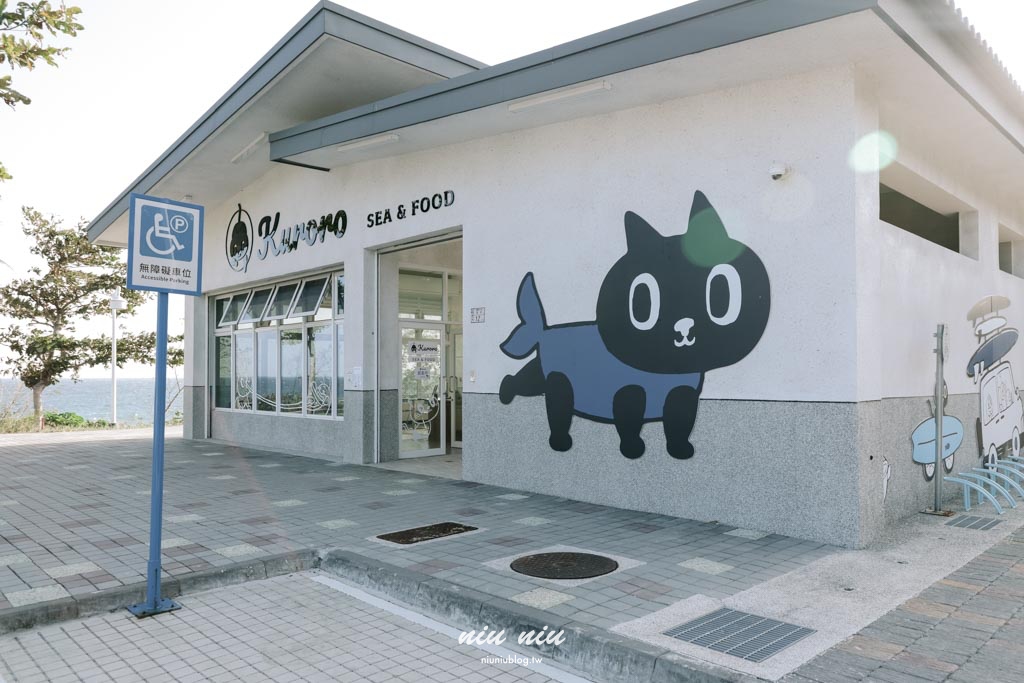 台東海線新秘境｜Kuroro Aqua浪潛水海洋園區(渚橋)， 藍色海洋主題的美式咖啡廳，看海喝咖啡還能玩水的療癒基地